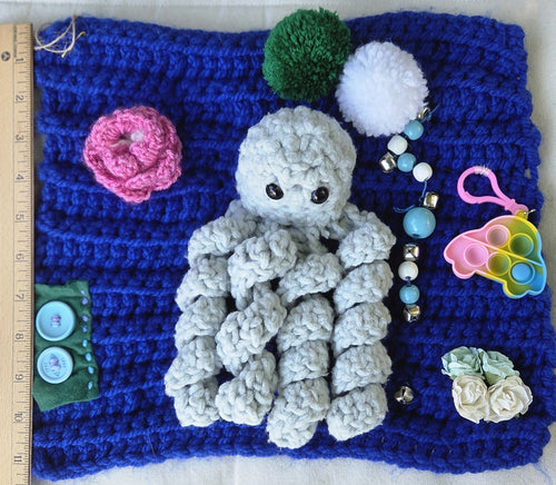 Fidget Blanket for Comfort and Sensory Play