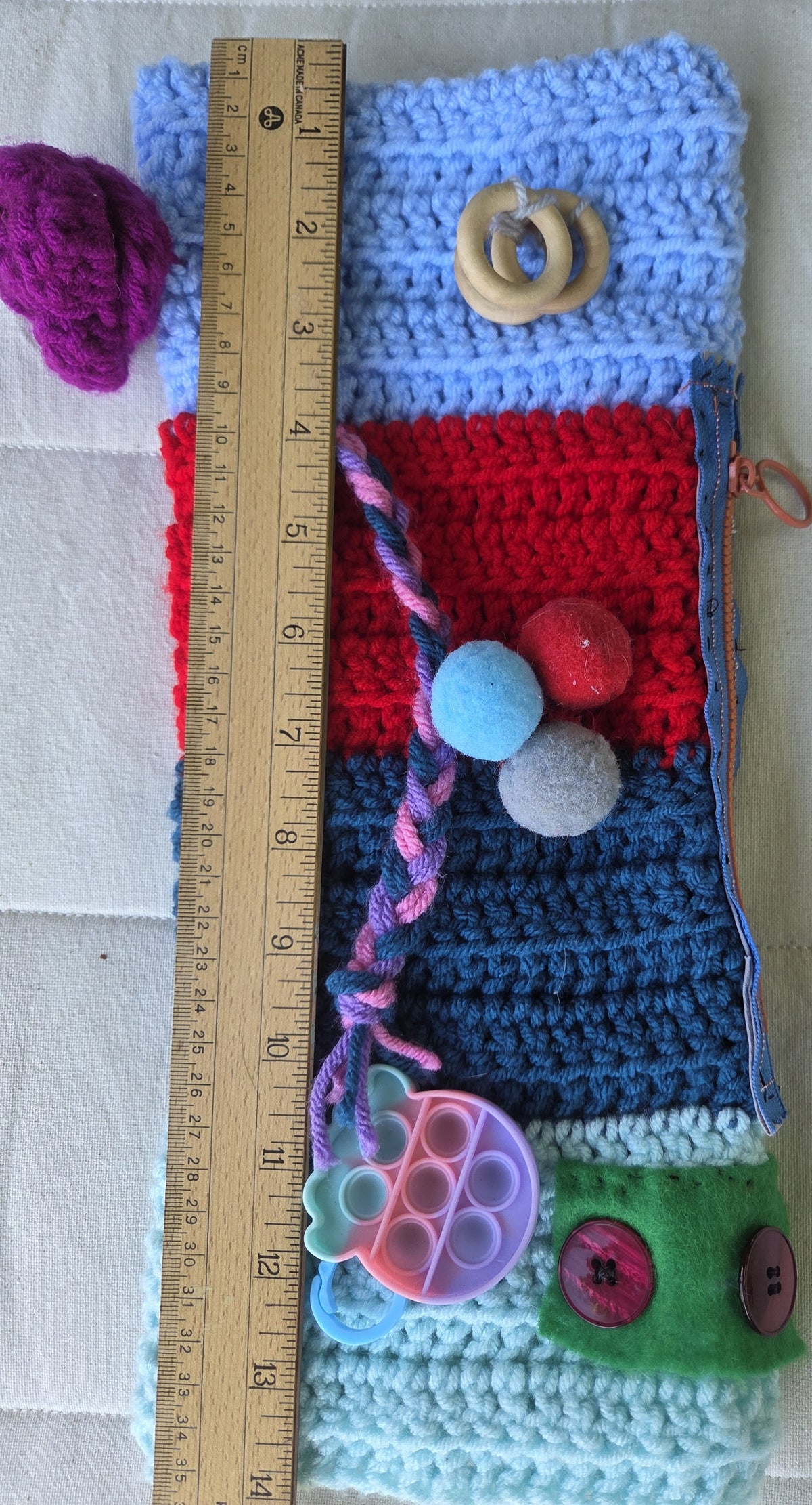 Fidget Muff for Comfort and Sensory Play