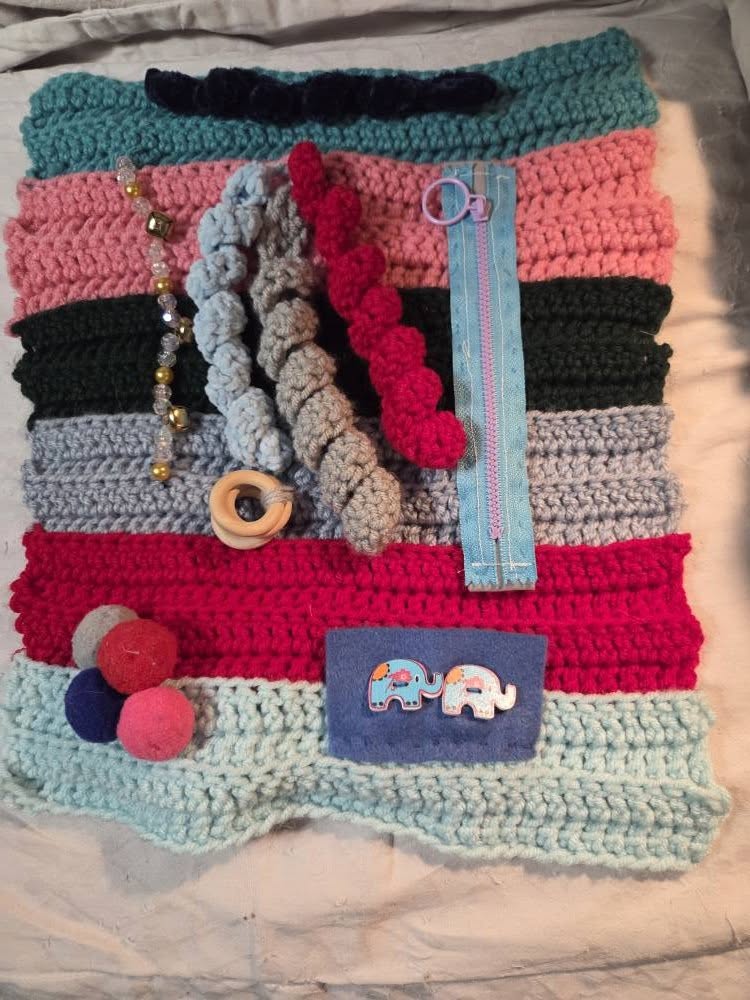 Sensory Fidget Blanket | Interactive Fidget Blanket | Tactile Activity Blanket | Cozy Sensory Blanket | Hands-On Fidget Blanket | Comfort Activity Blanket | Sensory Play Blanket | Portable Fidget Blanket | Soft Activity Blanket | Interactive Comfort Blanket