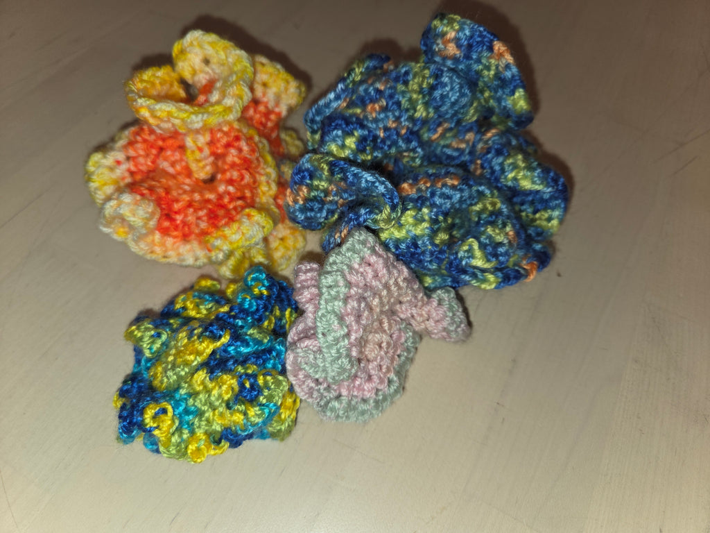Two small and two large fidgets to show the different colours and sizes.